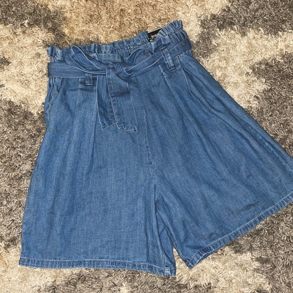 Jean Paper bag Shorts